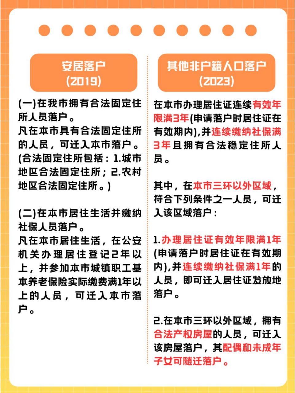西安迁户口最新政策