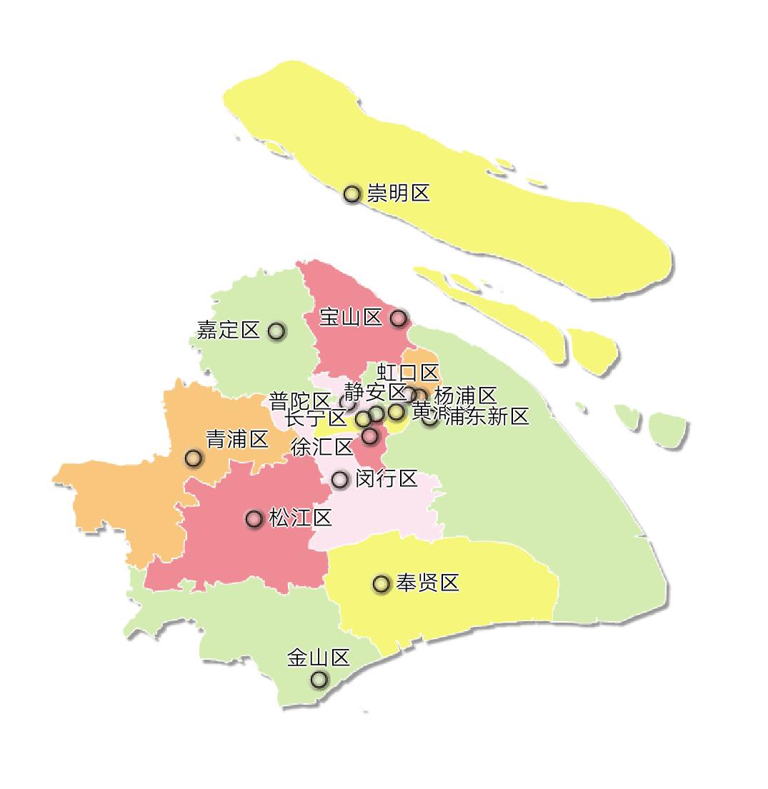 上海区域划分地图最新