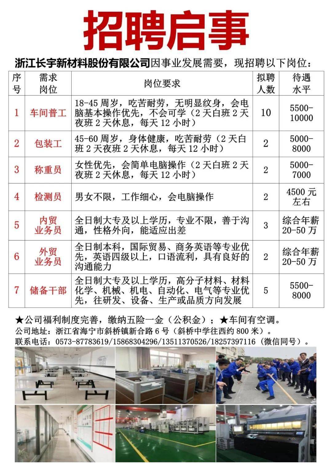 泸州包装厂最新招聘